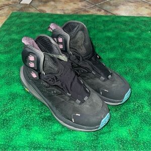 Hoka One One Hiking Boots Womens 9.5 Kaha 2 GTX Gray Leather 1123156 use